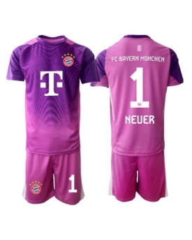 Billige Fotballdrakt Bayern Munich Manuel Neuer #1 Keeper Replika Tredjedraktsett Barn 2025-26 Kortermet (med bukser)